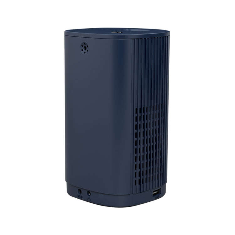 T1 480x360 800 Lumens Portable Mini LED Projector, Specification:EU Plug(Blue)