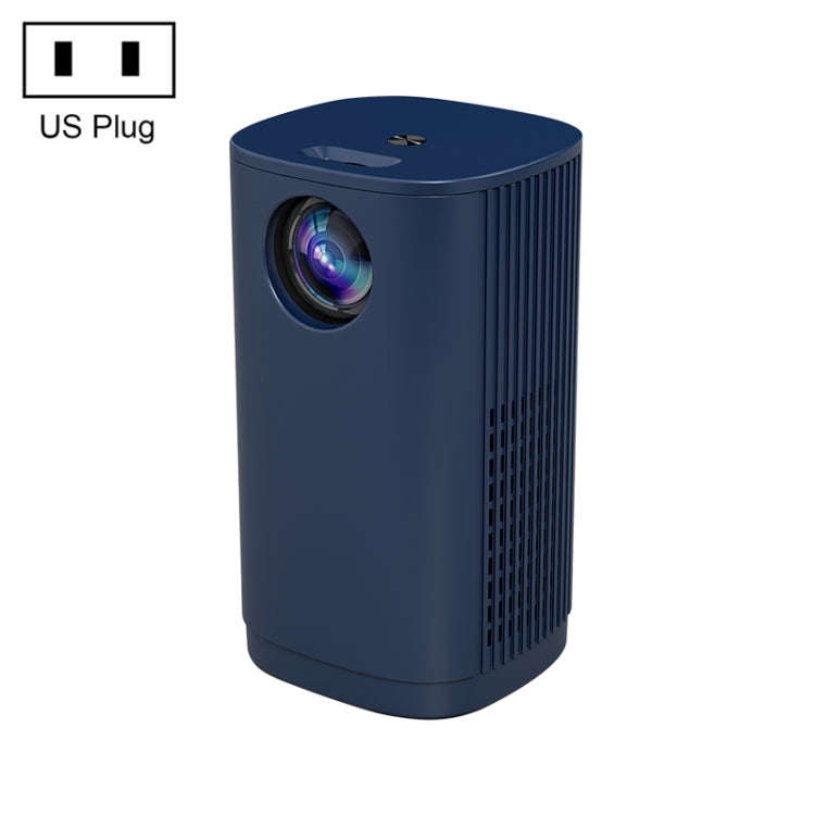 T1 480x360 800 Lumens Portable Mini LED Projector, Specification:US Plug(Blue)