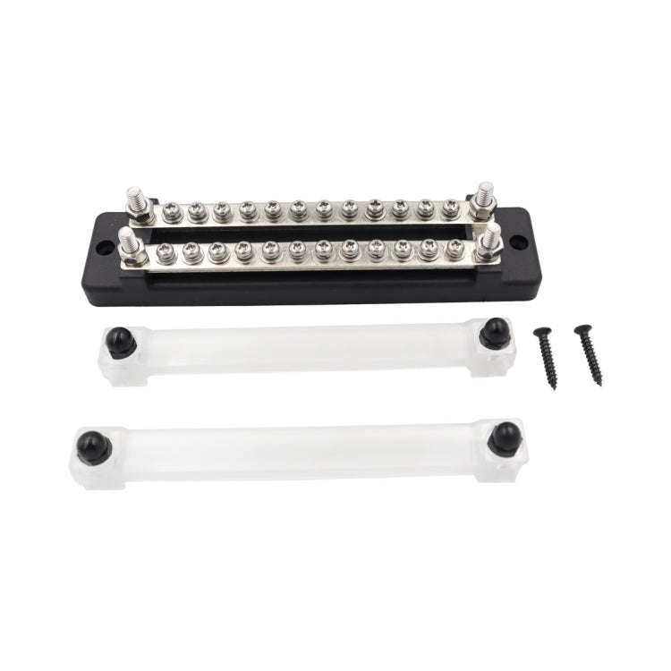 CP-3111 1 Pair 150A 12-48V RV Yacht Double-row 12-way Busbar