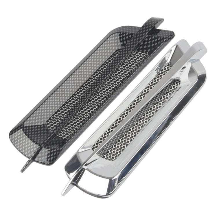 CS2 Car Modified Hood Air Outlet Decorative Stickers(Carbon Pattern)