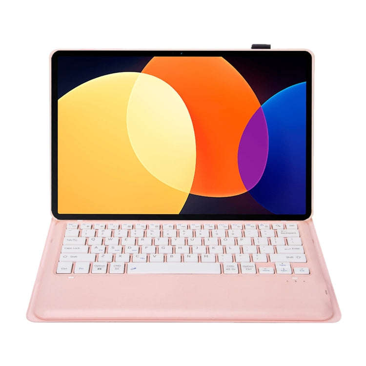 For Honor Pad V8 Pro AHV8 Ultrathin Detachable Bluetooth Keyboard Leather Tablet Case(Pink)