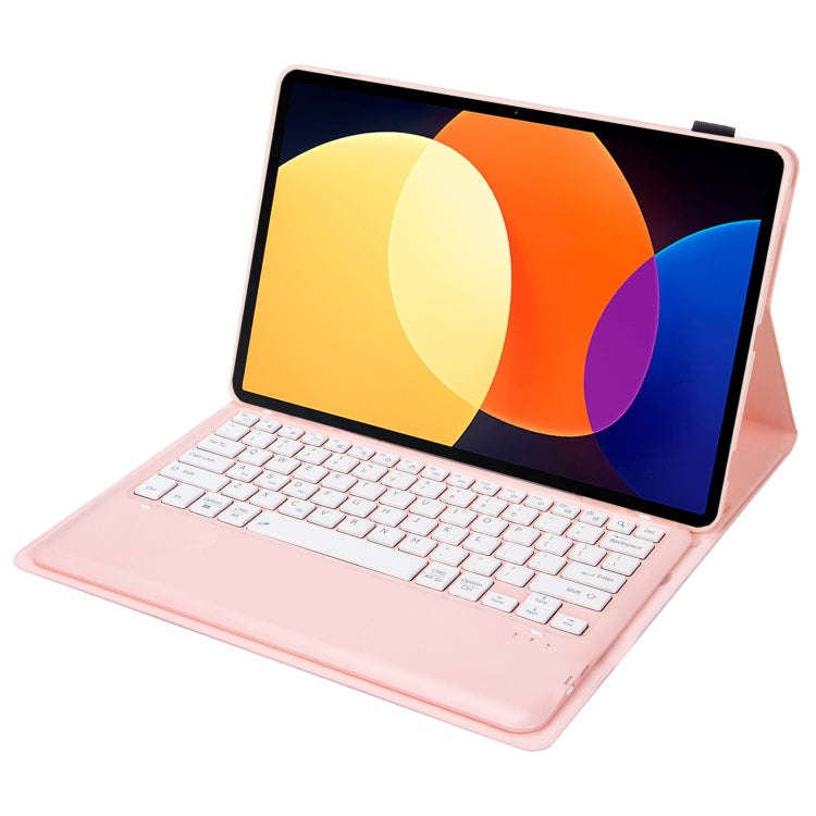 For Honor Pad V8 Pro AHV8 Ultrathin Detachable Bluetooth Keyboard Leather Tablet Case(Pink)