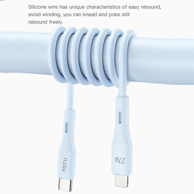 TOTU BT-023Skin Sense Series  USB to Type-C Silicone Data Cable, Length:2m(Black)