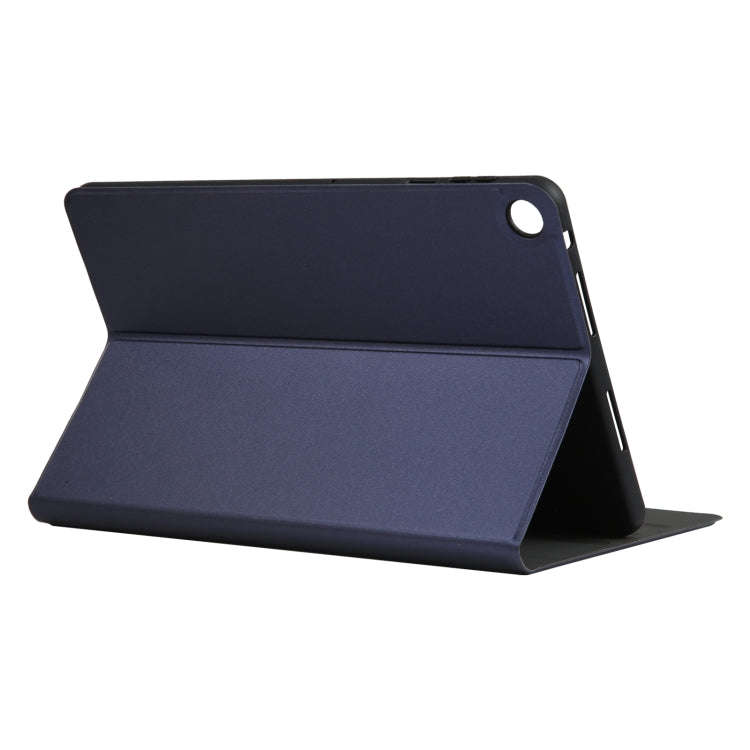 For Huawei MatePad SE 10.4 2023 Voltage Elastic Texture Flip Leather Tablet Case(Dark Blue)