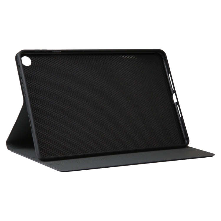 For Huawei MatePad SE 10.4 2023 Voltage Elastic Texture Flip Leather Tablet Case(Dark Blue)