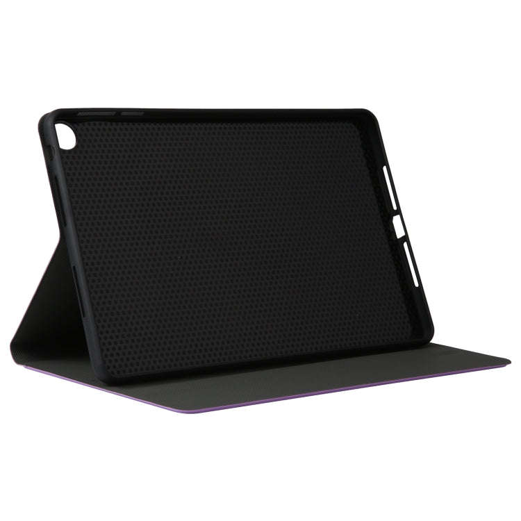 For Huawei MatePad SE 10.4 2023 Voltage Elastic Texture Flip Leather Tablet Case(Purple)