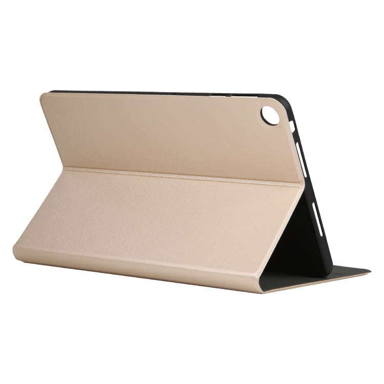 For Huawei MatePad SE 10.4 2023 Voltage Elastic Texture Flip Leather Tablet Case(Gold)
