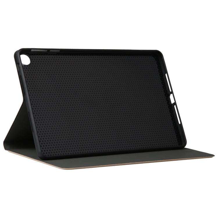 For Huawei MatePad SE 10.4 2023 Voltage Elastic Texture Flip Leather Tablet Case(Gold)