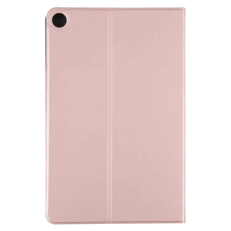 For Huawei MatePad SE 10.4 2023 Voltage Elastic Texture Flip Leather Tablet Case(Rose Gold)