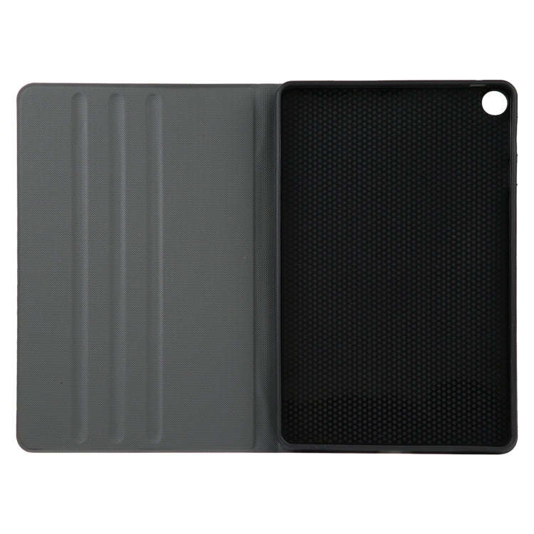 For Huawei MatePad SE 10.4 2023 Voltage Elastic Texture Flip Leather Tablet Case(Dark Blue)