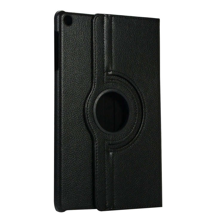 For Huawei Matepad SE 10.4 360 Degree Rotation Litchi Texture Tablet Leather Case(Black)