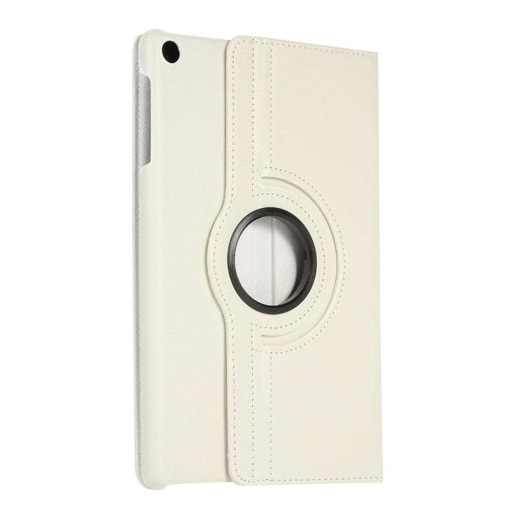 For Huawei Matepad SE 10.4 360 Degree Rotation Litchi Texture Tablet Leather Case(White)