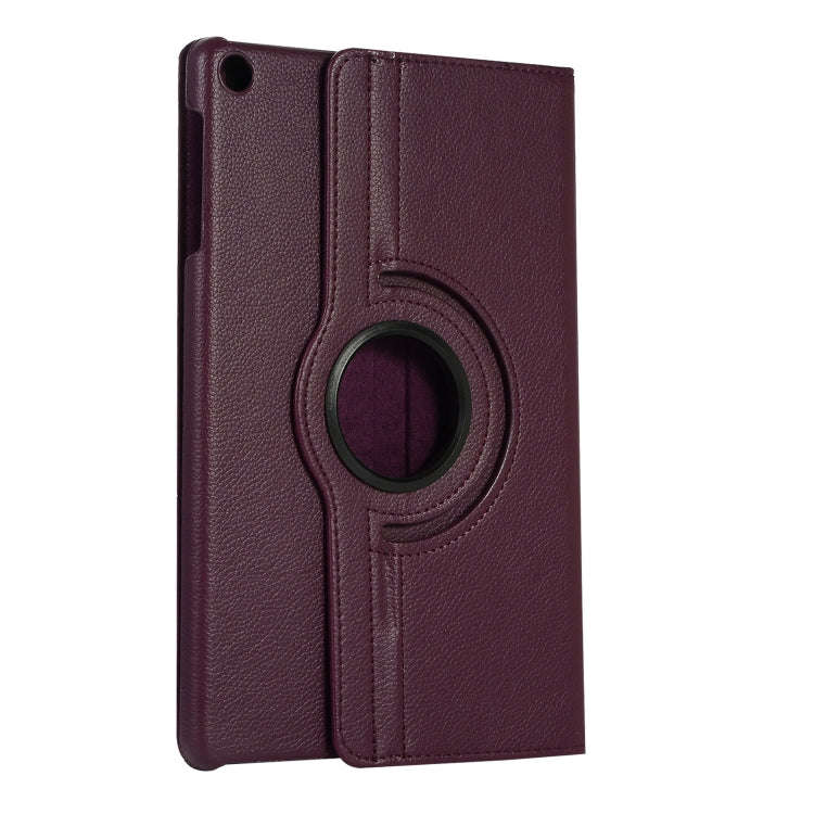 For Huawei Matepad SE 10.4 360 Degree Rotation Litchi Texture Tablet Leather Case(Purple)