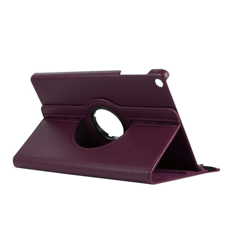For Huawei Matepad SE 10.4 360 Degree Rotation Litchi Texture Tablet Leather Case(Purple)