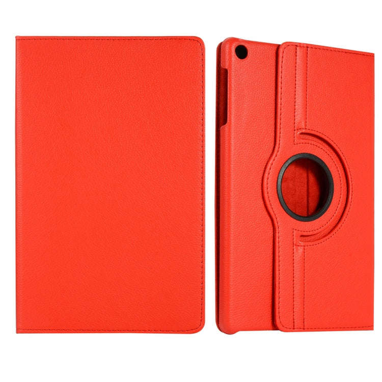 For Huawei Matepad SE 10.4 360 Degree Rotation Litchi Texture Tablet Leather Case(Red)