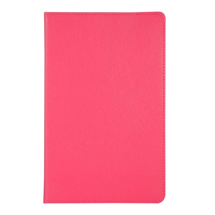 For Huawei Matepad SE 10.4 360 Degree Rotation Litchi Texture Tablet Leather Case(Rose Red)