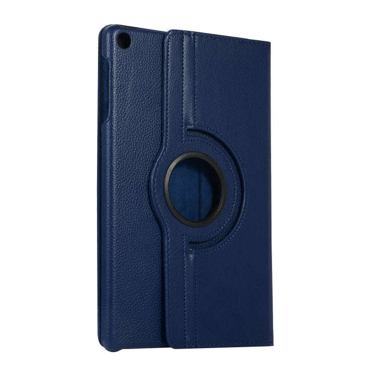 For Huawei Matepad SE 10.4 360 Degree Rotation Litchi Texture Tablet Leather Case(Dark Blue)