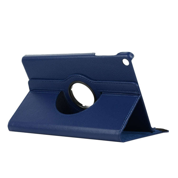 For Huawei Matepad SE 10.4 360 Degree Rotation Litchi Texture Tablet Leather Case(Dark Blue)