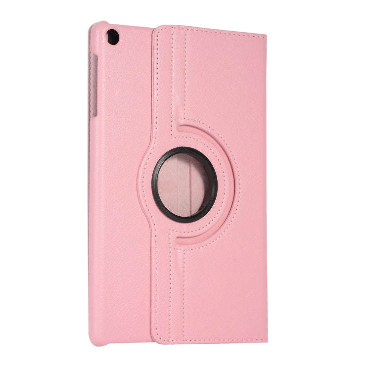 For Huawei Matepad SE 10.4 360 Degree Rotation Litchi Texture Tablet Leather Case(Pink)