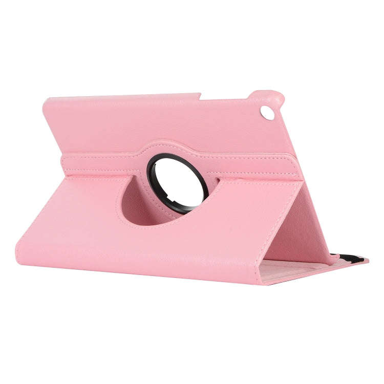 For Huawei Matepad SE 10.4 360 Degree Rotation Litchi Texture Tablet Leather Case(Pink)