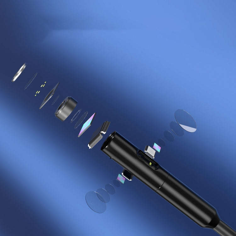 P50 8mm 4.5 inch Three Camera Endoscope with Screen, Length:10m Hard Line