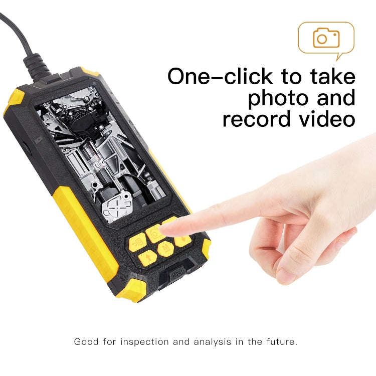 P50 4.5 inch Dual Camera with Screen Endoscope, Length:2m Hard Line(5.5mm)
