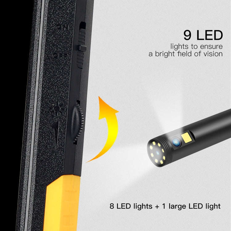 P50 4.5 inch Dual Camera with Screen Endoscope, Length:2m Hard Line(5.5mm)