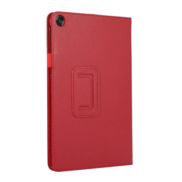 For Huawei MatePad SE 10.4 Litchi Texture Leather Tablet Case with Holder(Red)