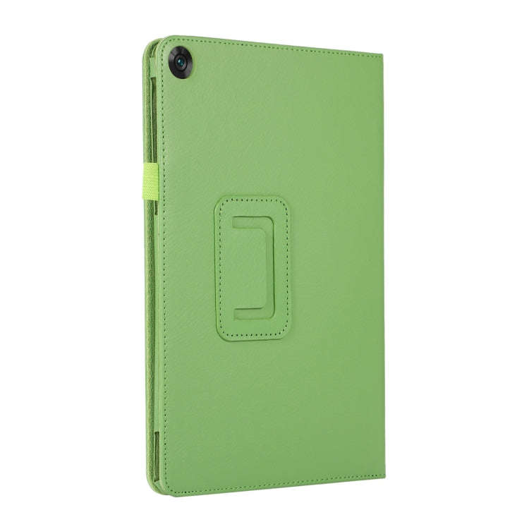 For Huawei MatePad SE 10.4 Litchi Texture Leather Tablet Case with Holder(Green)