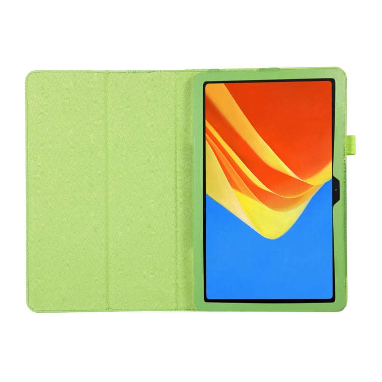 For Huawei MatePad SE 10.4 Litchi Texture Leather Tablet Case with Holder(Green)