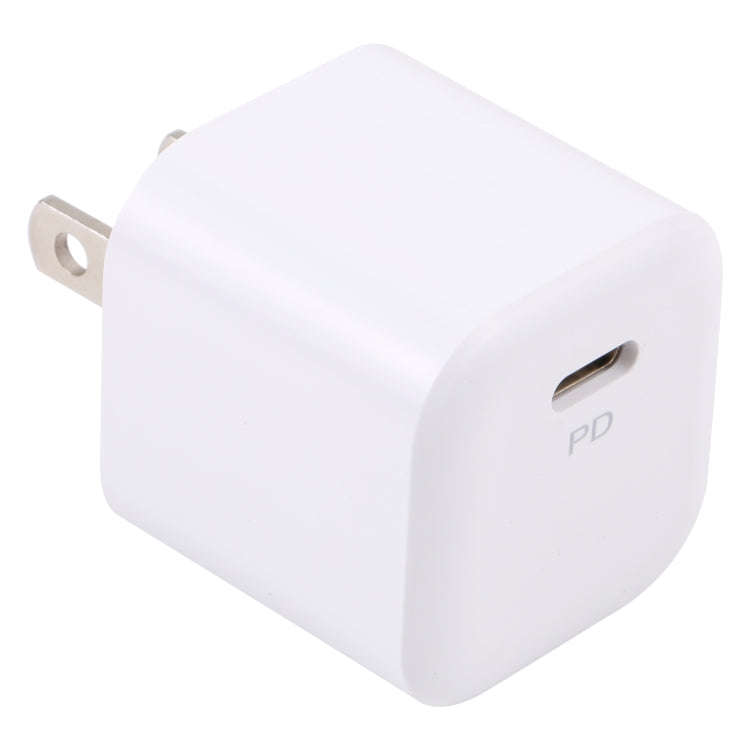 20W PD USB-C/Type-C Interface Fast Charging Charger, Specification: US Plug(White)