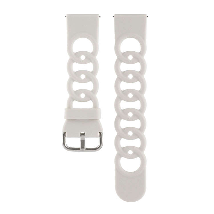 22mm Donut Hollow Silicone Watch Band(Starlight)
