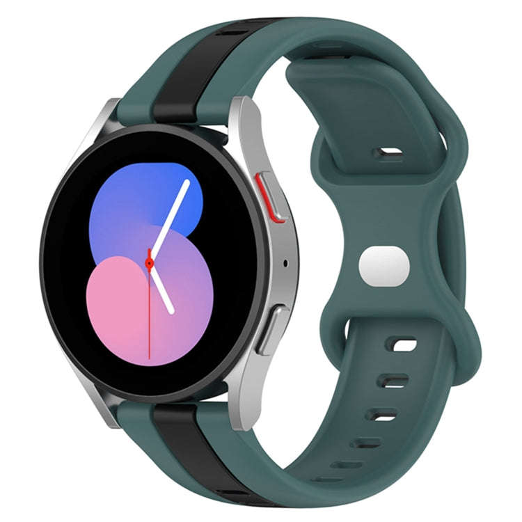 For Coros Apex 46mm/Apex Pro / Ticwatch Pro 3 22mm Butterfly Buckle Two-Color Silicone Watch Band...