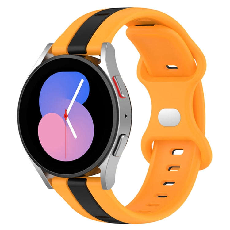 For Coros Apex 46mm/Apex Pro / Ticwatch Pro 3 22mm Butterfly Buckle Two-Color Silicone Watch Band...