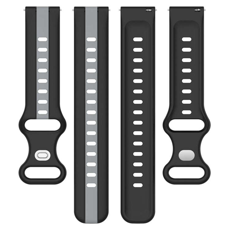 For Coros Apex 46mm/Apex Pro / Ticwatch Pro 3 22mm Butterfly Buckle Two-Color Silicone Watch Band...