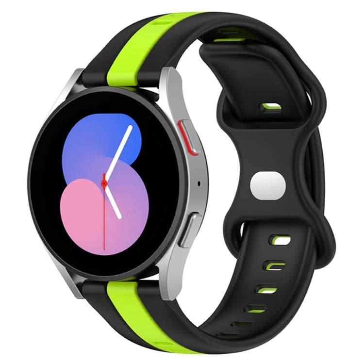 For Coros Apex 46mm/Apex Pro / Ticwatch Pro 3 22mm Butterfly Buckle Two-Color Silicone Watch Band...