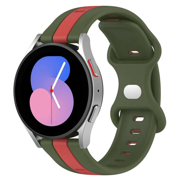 For Coros Apex 46mm/Apex Pro / Ticwatch Pro 3 22mm Butterfly Buckle Two-Color Silicone Watch Band...