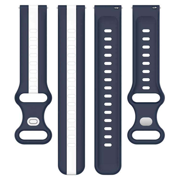 For Coros Apex 46mm/Apex Pro / Ticwatch Pro 3 22mm Butterfly Buckle Two-Color Silicone Watch Band...