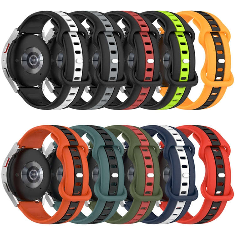 For Coros Apex 46mm/Apex Pro / Ticwatch Pro 3 22mm Butterfly Buckle Two-Color Silicone Watch Band...