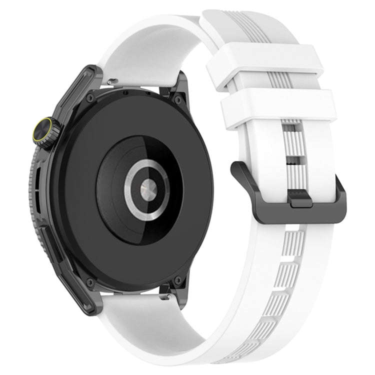 For Coros Apex 46mm/Apex Pro / Ticwatch Pro 3 22mm Vertical Solid Color Silicone Watch Band(White)