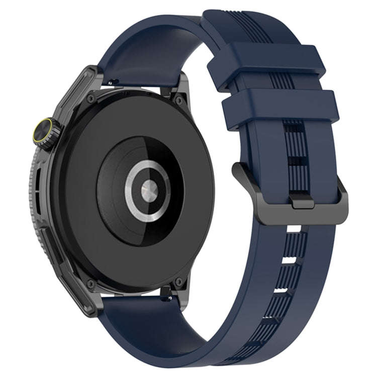 For Coros Apex 46mm/Apex Pro / Ticwatch Pro 3 22mm Vertical Solid Color Silicone Watch Band(Dark ...