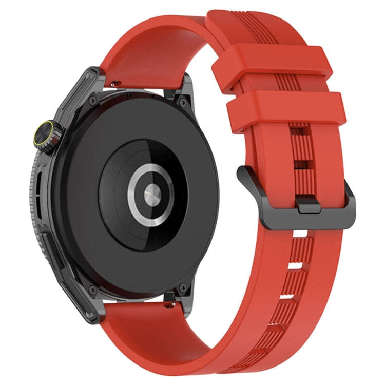 For Coros Apex 46mm/Apex Pro / Ticwatch Pro 3 22mm Vertical Solid Color Silicone Watch Band(Red)