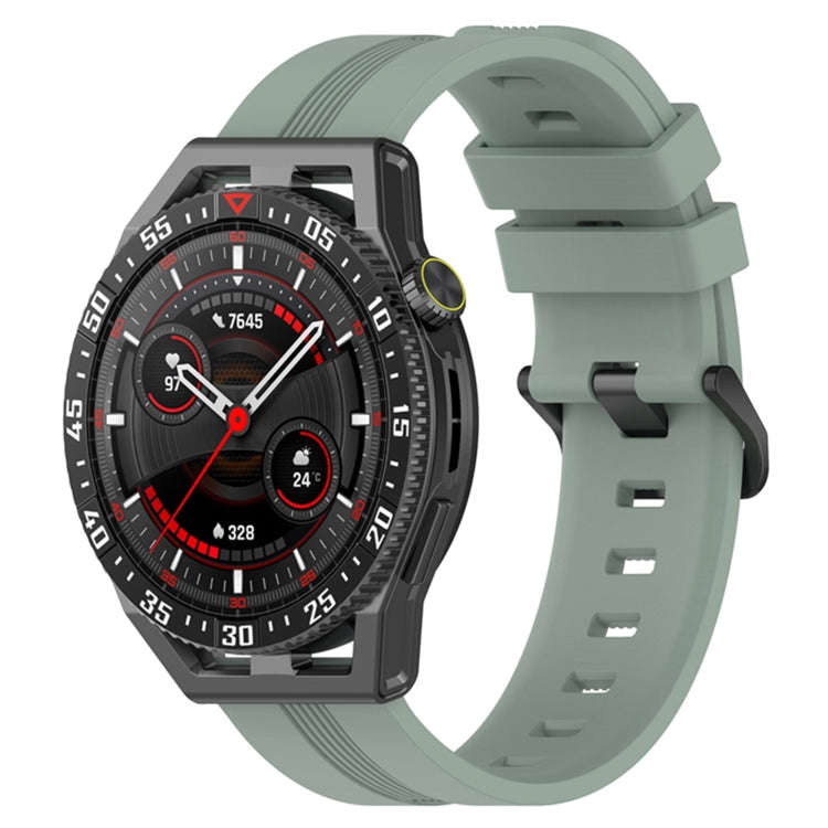 For Coros Apex 46mm/Apex Pro / Ticwatch Pro 3 22mm Vertical Solid Color Silicone Watch Band(Gray ...