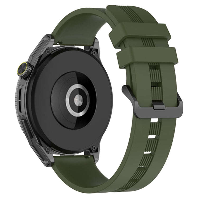 For Coros Apex 46mm/Apex Pro / Ticwatch Pro 3 22mm Vertical Solid Color Silicone Watch Band(Army ...