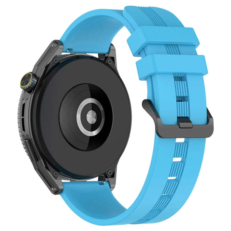For Coros Apex 46mm/Apex Pro / Ticwatch Pro 3 22mm Vertical Solid Color Silicone Watch Band(Sky B...