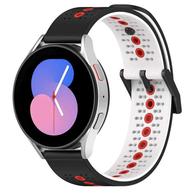 For Coros Apex 46mm/Apex Pro / Ticwatch Pro 3 22mm Tricolor Breathable Silicone Watch Band(Black+...