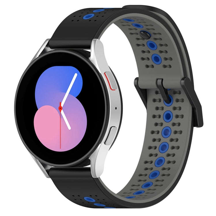 For Coros Apex 46mm/Apex Pro / Ticwatch Pro 3 22mm Tricolor Breathable Silicone Watch Band(Black+...