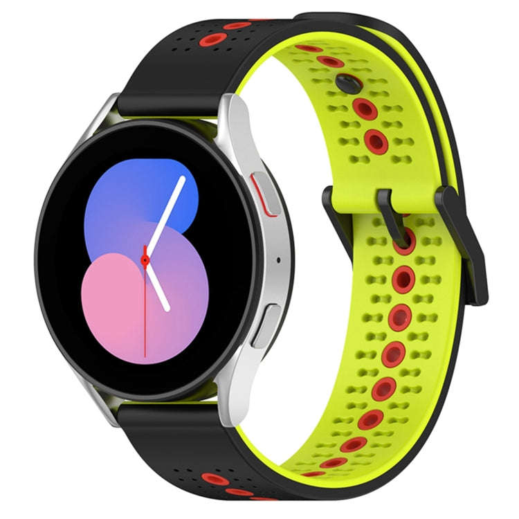 For Coros Apex 46mm/Apex Pro / Ticwatch Pro 3 22mm Tricolor Breathable Silicone Watch Band(Black+...