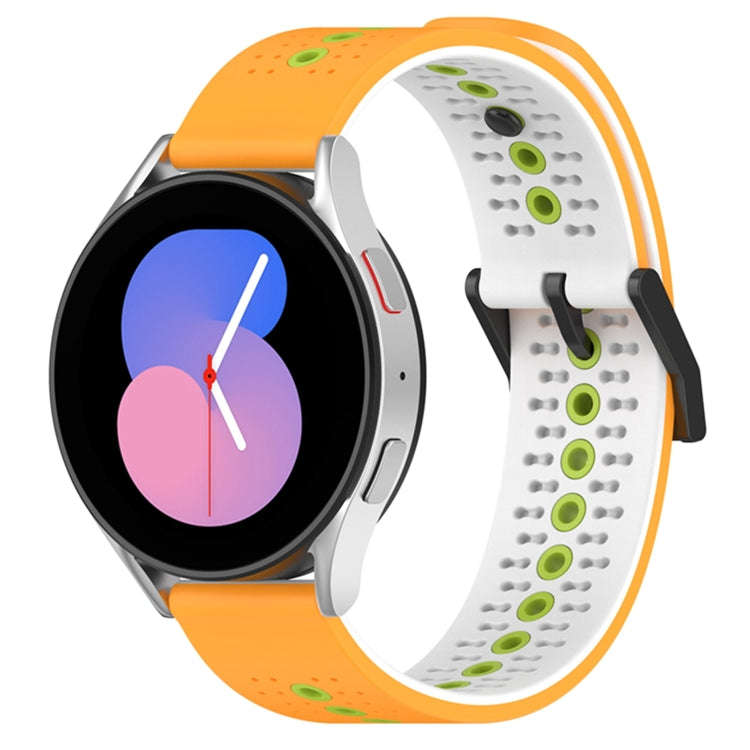 For Coros Apex 46mm/Apex Pro / Ticwatch Pro 3 22mm Tricolor Breathable Silicone Watch Band(Yellow...