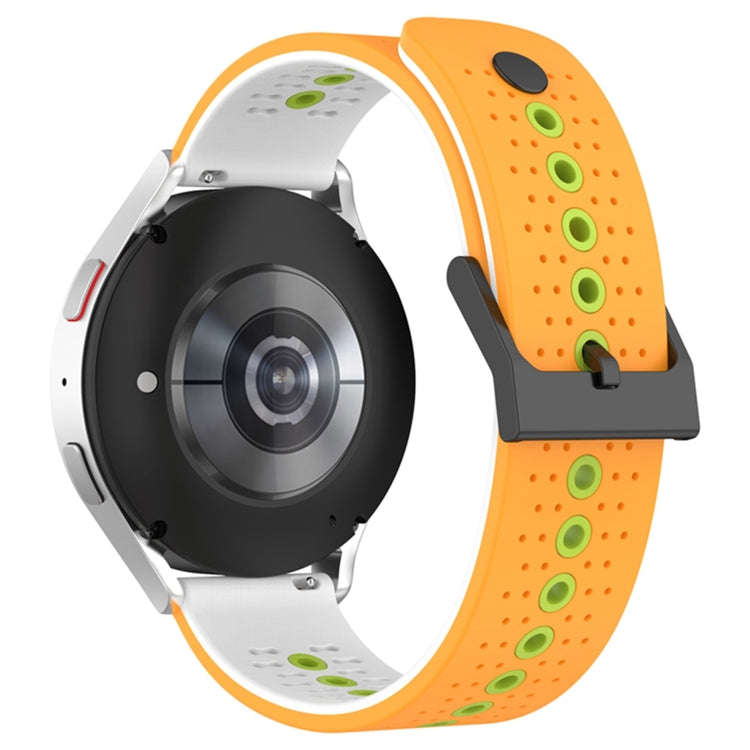 For Coros Apex 46mm/Apex Pro / Ticwatch Pro 3 22mm Tricolor Breathable Silicone Watch Band(Yellow...